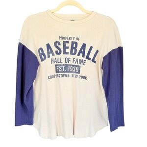 ER Baseball Hall of Fame Cooperstown New York Long Sleeve Top Womens